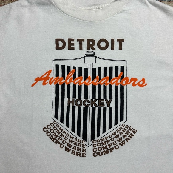 Vintage Detroit Ambassadors Hockey T-shirt Large - Picture 4 of 4